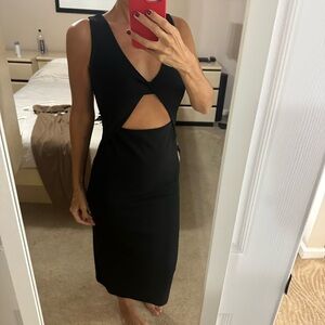 Black vici midi dress size M
